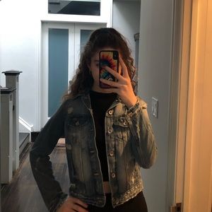 Ripped denim jacket